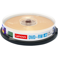 DVD-RW(10片装) 联想4X DVD-RW 4.7G可反复擦写档案DVD刻录盘 10片桶装空白光盘