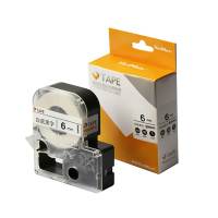 6mm白底黑字 TA000619 威码聚酯覆膜标签带GT100/GT600/GT1000标签机原装色带6mm 10mm