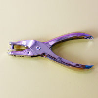 打孔钳1支 圆孔打孔钳打孔机打洞器活页装订机小型配件手工DIY教具玩具儿童