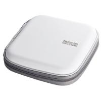 24片白色 日本SANWA碟片包CD包光盘盒车用cd收纳盘片盒24/36/48片防震抗压