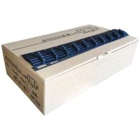 3MM 黑色 100根 装30页 十孔a4活页装订夹条3mm10 25 28 32MM塑料装订机打孔耗材黑蓝白色