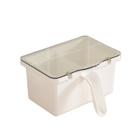 2格 调料盒家用厨房味精盐盒子调味料收纳一体多格佐料盒装盐的调料盒