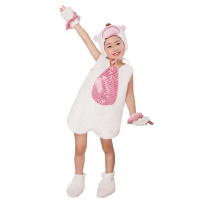 白猴连体短裤款 90cm 儿童动物演出服装小猴子卡通猩猩舞蹈服猴子捞月连体亮片表演衣服