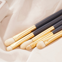 宝蓝色 人造纤维 韩国尔木萄化妆刷眼部眼影刷套装高光鼻影修容晕染刷软毛刷子5支