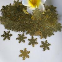 20mm雪花金色#6(1包600个) 亮片雪花20mm2厘米雪花形珠片圣诞晚礼服装饰配件diy手工材料辅料