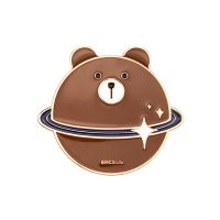 熊星球合金镜子 小镜子随身携带精致化妆镜金属便携简约可爱少女心补妆学生送同学