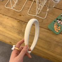 仙仙白发箍 高颅顶宽边海绵发箍女洗脸发卡头饰发饰夏季高级百搭外出压发头箍