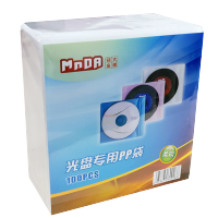 柔软PP袋(100片/包) MnDA/铭大金碟加厚光盘专用PP袋 双面VCD光盘袋 碟片收纳袋 CD袋光盘套装袋光碟袋光