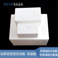 6号泡沫箱 高密度加厚泡沫箱 半导体制冷套装用保温箱 半导体DIY冰箱选用箱