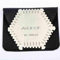 测锈钢六角湿膜梳湿膜m不厚仪卡片梳规油漆油墨涂料厚度250030um