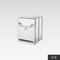 中号145*140*210mm 送袋子 户外折叠柴火炉迷你不锈钢烤炉BBQ野营野餐折叠木炭炉户外烧烤架