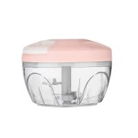 手拉款+粉色 电动打蒜器玻璃杯捣蒜器蒜蓉神器电动蒜泥器蒜蓉机家用小型绞肉机