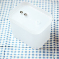 新版简约[透白]直插接口[220V ] 电动活氧喷泉喝水器 猫狗智能饮水器 狗狗猫咪自动循环宠物饮水机