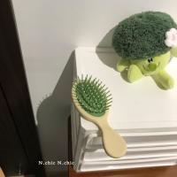 小梳子 黄绿 小N/卡通可爱少女气垫气囊梳子便携按摩梳公主印花梳迷你小梳子