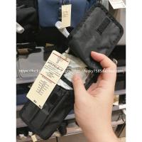 黑色 约19*8.5*0.5cm MUJI无印良品化妆包 锦纶化妆笔刷具收纳包 国内代购 黑色 不退换