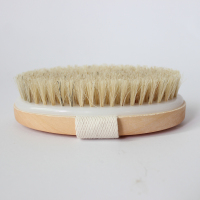 禾木猪鬃椭圆刷(入门干湿) 意简家身体干刷猪鬃软毛男女士搓澡刷沐刷背刷经络按摩脂肪橘皮刷
