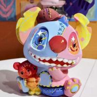 diy史迪仔彩绘搪胶娃娃摔不坏涂色白胚石膏娃娃存钱罐手工diy玩具