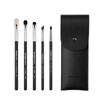 日常眼妆5支 羊毛 EIGSHOW 眼影刷套装动物毛 眼部日常眼妆铺色晕染眼线化妆刷5支