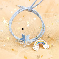 星星[彩虹]手链1条 0cm 闺蜜手链三人相吸女手环学生韩版一对简约复古二人可爱情侣男饰品