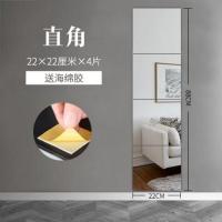 T51-22X22厘米4块镜片 其他 否 简约家用试衣镜卧室镜子全身穿衣镜 实木壁挂移动折叠立式落地镜