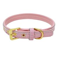 粉红色 XXS 名牌铭牌刻牌身份牌外出猫狗仿皮质牵引DIY猫咪泰迪柯基斗牛项圈