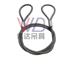 油性6毫米0.5米 压制钢丝绳压扣起重吊具吊车吊机行车吊绳索具起重工具油性钢丝绳