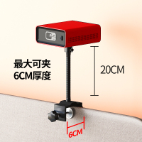 微型投影仪支架 黑管长20cm 投影仪支架床头家用卧室微型免打孔微麦小型桌面投影机吊装架子