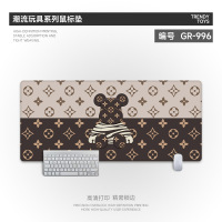 GR-996[加厚锁边] 370x250mm 3mm 积木熊个性鼠标垫超大男生女生电脑笔记本键盘游戏电竞暴力熊桌垫大号办