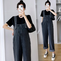 孕妇背带裤[单件] M 孕妇背带裤孕晚期春秋外穿孕妇裤子夏季孕妇装夏天套装时尚款外出