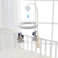 大象兔子星星 婴儿大象兔子星星床铃 宝宝音乐车挂 八音盒转转乐玩具