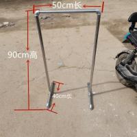 小宝宝迷你款6分管50长*90高 中 1寸水管货架衣架落地服装店衣架可拆装铁管钢管摆地摊道具晾衣架