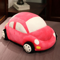 粉红色 30厘米 可爱卡通汽车抱枕公仔安抚毛绒玩具陪睡布娃娃玩偶男孩礼物小号