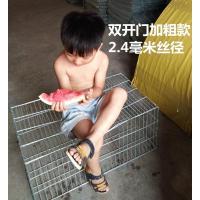 加粗双开门70x30 x40裸笼卡扣 鸽子笼养殖笼特大号家用鸡笼配对笼鸽子笼兔笼鸟笼子鸽子笼子大号