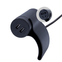 usb沙发插座2m-星空灰 吉屋轻智多功能带usb插排创意插座沙发茶几接线板线路隐形转换器