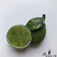 青柠#4 中 暖暖兔创意可爱卡通榴莲山竹柠檬菠萝水果食物树脂冰箱贴立体磁贴