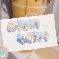 可爱棒棒糖玉桂狗XS(最小号) 指甲贴儿童女孩可爱穿戴假式指甲学生自粘可拆卸指甲片宝宝指甲贴