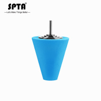 蓝色(细) SPTA汽车轮毂抛光工具中网门碗把手钢圈镀铬亮条死角修复打蜡海绵