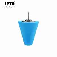 蓝色(细) SPTA汽车轮毂抛光工具中网门碗把手钢圈镀铬亮条死角修复打蜡海绵