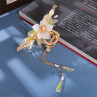 [森屿]抓夹 古风盘发抓夹发饰古典兰花盘发夹子旗袍古装流苏发簪仙气汉服头饰