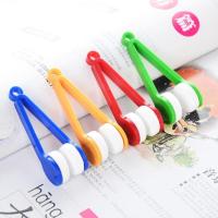 军绿色 简易便携眼镜清洁眼镜清洁工具 迷你小巧眼镜擦眼镜清洁擦拭布3个