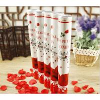 红色仿真玫瑰花瓣 40cm8支礼炮 结婚庆用品8支装礼花筒仿真玫瑰花瓣求婚手持彩带开业庆典礼炮批