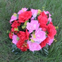 单路引花[不是整套] 婚庆道具婚庆花篮开业用品路引花架婚庆拱门花柱婚庆路引仿真花