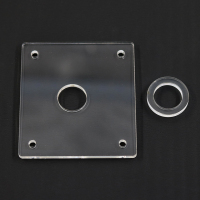 修边机辅助模板亚克力底座 修边机开孔亚克力辅助模板 开孔器音箱孔吉他音孔装饰圈切割工具