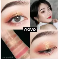 01#冒险的梦 novo精灵眼影盘小盘便携ins超火闪粉哑光珠光大地色南瓜色女平价