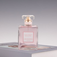 粉色方瓶香水 90mL 样板房衣帽间别墅家居淡香女士男士拍摄道具摆件装饰彩妆香薰香水