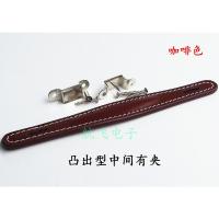 咖啡色凸出型 中间有夹 Fender 真牛皮拉手吉他音箱把手吉他功放机箱提手 中间有夹无夹