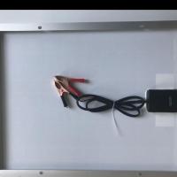 20w18v光伏板不带支架 2020w太阳能充电发电板1818v带线夹单晶电瓶12伏光伏可供直流