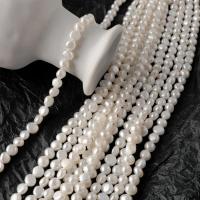A#普通6mm 一条 6mm不规则天然淡水珍珠散珠DIY手工发簪饰品手链项链耳环配件材料
