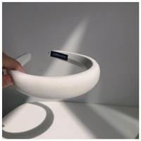 白色 海绵宽边洗脸发箍马卡龙色高颅顶头箍发卡女少女出街百搭外出头饰