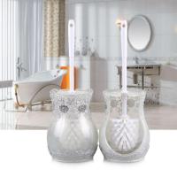 蕾丝珍珠白 日本马桶刷套装带底座洗厕所塑料刷子卫生间浴室套装创意清洁用品